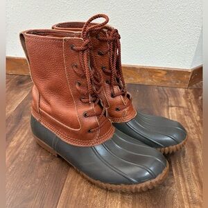 G.H.Bass & Co Brown Leather Duck Boots (Size:8)